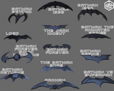 Small Batarang set with Wayne Tech Display Stand ~ Batman The Dark ...