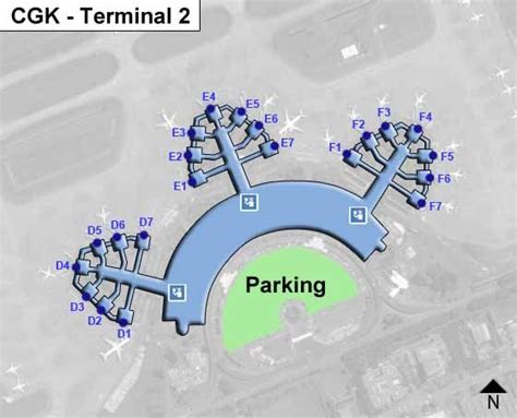 Jakarta Hatta Airport CGK Terminal 2 Map