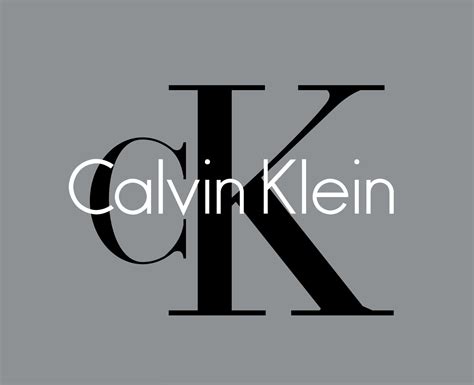 Calvin Klein Brand Clothes Fashion Symbol Logo Design Vector Illustration With Gray Background ...