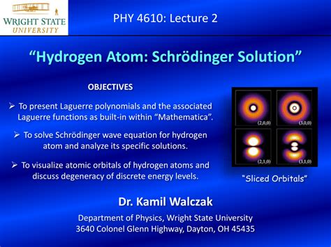 Schrodinger S Wave Equation For Hydrogen Atom - Tessshebaylo