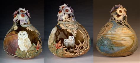 Carved Gourd by Carol Kroll | Gourd art, Gourds crafts, Gorgeous gourds