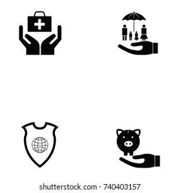 Accident Prevention Icon Set Stock Vector (Royalty Free) 740403157 | Shutterstock