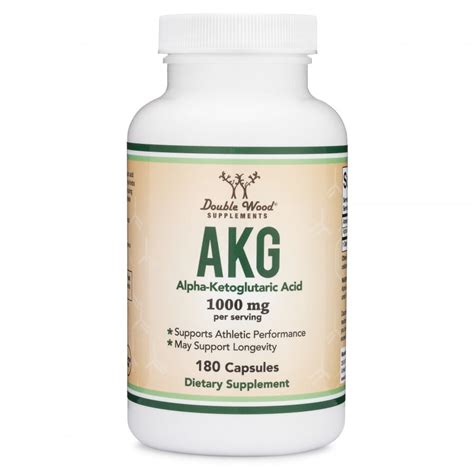 AKG Supplement (Alpha Ketoglutaric Acid) 1,000mg Per Serving (180 ...