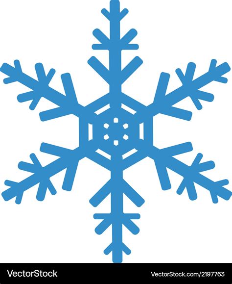 Snowflake Royalty Free Vector Image - VectorStock