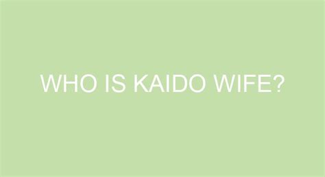 Who Is Kaido Wife? | The incredibles, One piece world, Left hand man