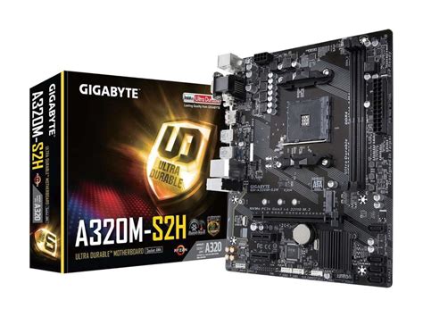 Gigabyte A320M S2H AMD Ryzen Socket AM4 Micro-ATX Desktop Motherboard ...