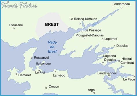 BREST MAP - TravelsFinders.Com