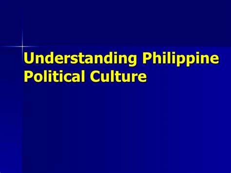 Philippine Political Culture