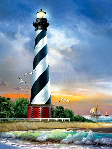 Cape Hatteras Lighthouse, 500 Pieces, SunsOut | Puzzle Warehouse