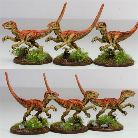 28mm Victorian Warfare: 28mm Velociraptors!