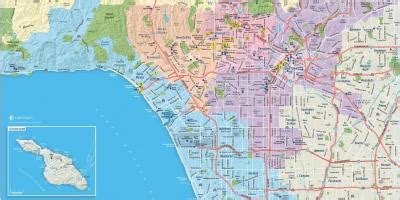 East LA map - East Los Angeles map (California - USA)