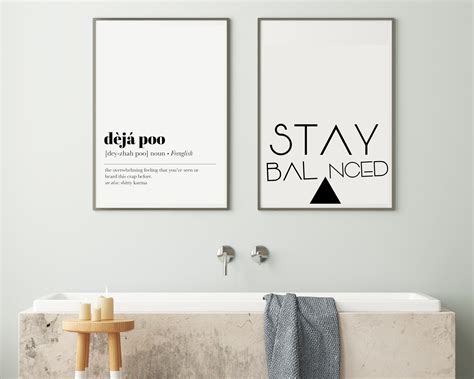 Bathroom prints bathroom wall art funny bathroom print | Etsy