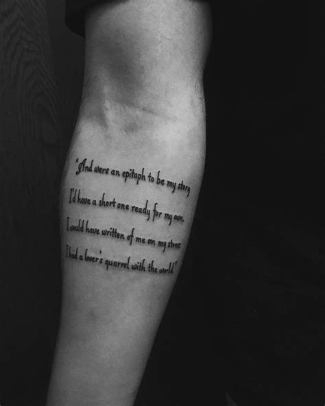 10 Poetry Tattoo Ideas: Words That Will Stay With You Forever - Read Poetry