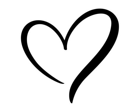 Calligraphic love heart sign 376477 Vector Art at Vecteezy