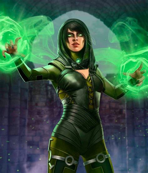 Download Enchantress Magical Green Aura Wallpaper | Wallpapers.com