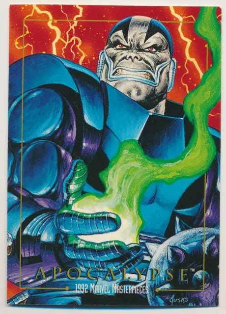 #9 APOCALYPSE 1992 SkyBox Marvel Masterpieces(See FRONT/BACK pictures of card) $4.99 - PicClick