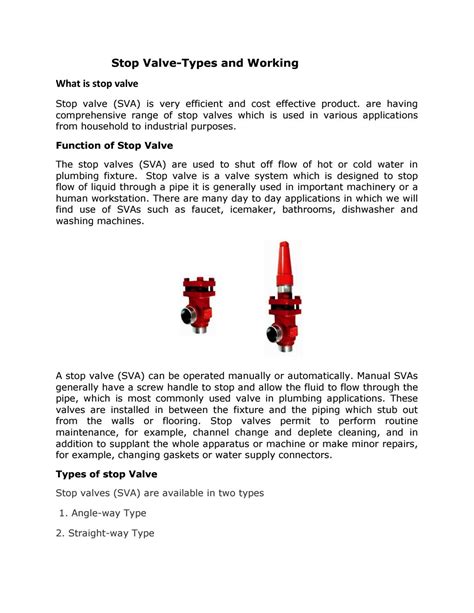 Stop valve final output by kiran bhole - Issuu