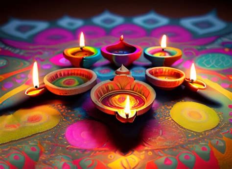 Premium AI Image | illustation of Diwali festival of lights tradition ...