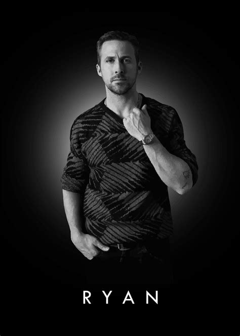 'Ryan Gosling' Poster, picture, metal print, paint by Bo Kev | Displate