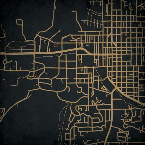 University of Idaho Campus Map Art - City Prints