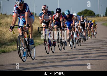 Amateur Riders at Hillingdon Cycle Circuit Stock Photo - Alamy