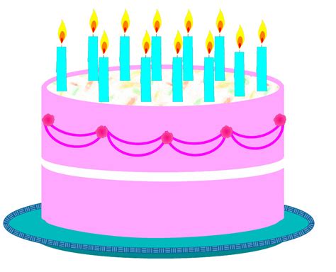 Birthday cake 2 clipart sketch lge 14cm | This clipart drawi… | Flickr