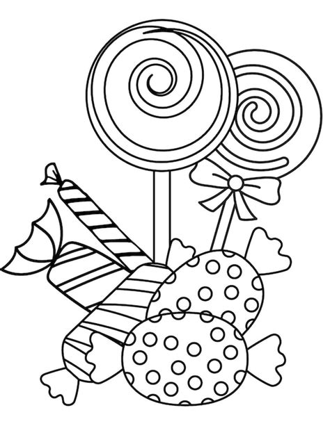 Candy Coloring Pages