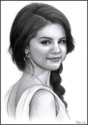 Phenomenal drawing of Selena Gomez. The attention to detail is mind-blowing! | People and faces ...