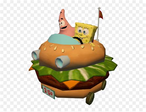 Spongebob Movie Png - Spongebob Squarepants Krabby Patty Car, Transparent Png - vhv