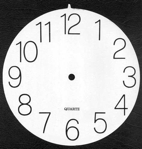 Printable Clock Faces For Crafts