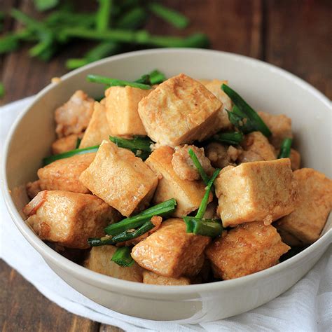 Tofu Stir fry with Minced Pork - China Sichuan Food