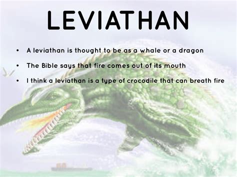 Leviathan Dinosaur Bible