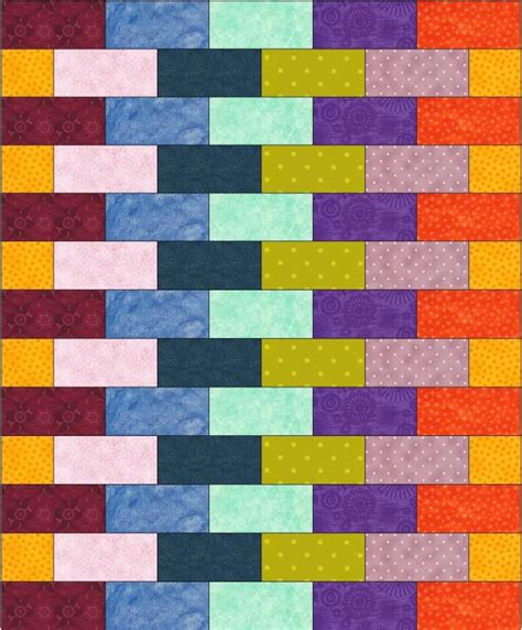 The Linus Connection: Free Pattern: Scrappy Bricks Quilt