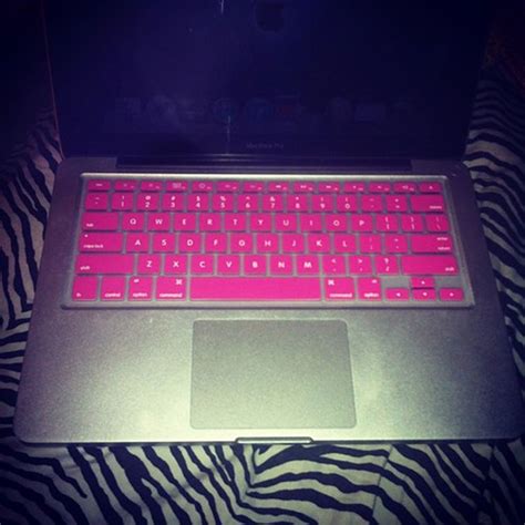 Pink Apple Laptop Keyboard