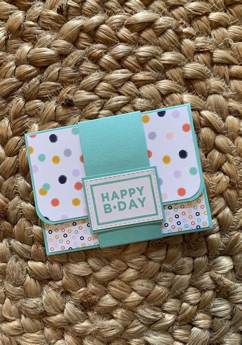 Happy birthday gift card holder, stampin’ up! Birthday gift. Gift Card Holders Stampin Up, Gift ...