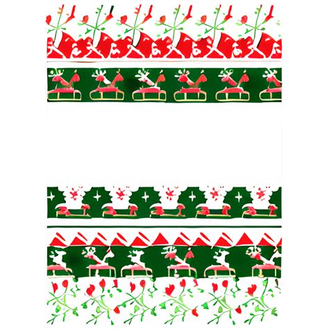 Christmas Border Red and · Creative Fabrica