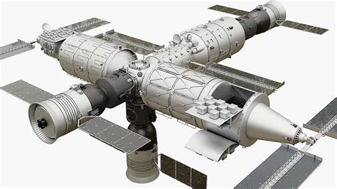 Tiangong Space Station 3D model | CGTrader