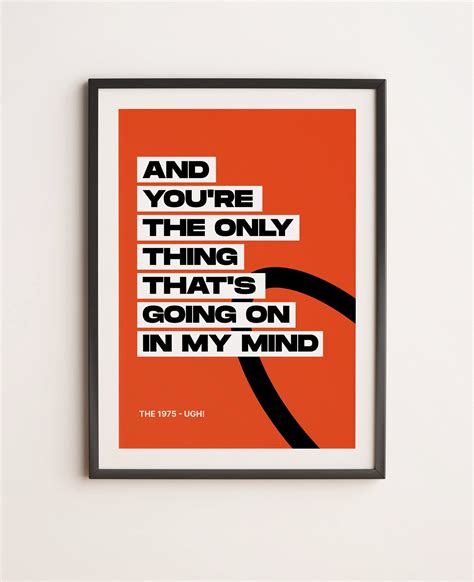 The 1975 Poster: UGH, Lyrics Poster, Music Wall Art, Band Poster, Song Lyrics Printable - Etsy