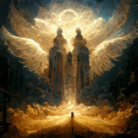 Angels welcoming a soul to heaven : midjourney in 2022 | Heaven art ...