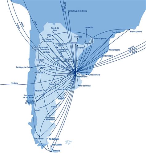 Aerolineas Argentinas Route Map - Park Map