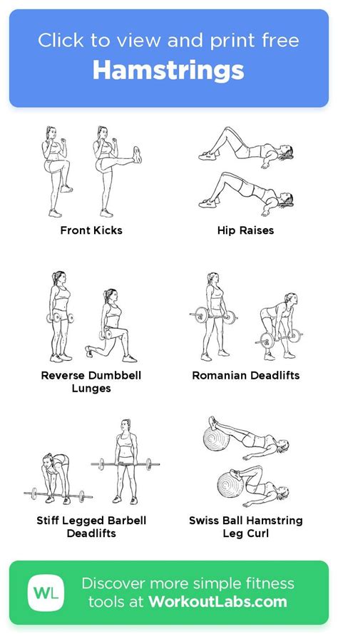 Printable Hamstring Stretches - Printable Word Searches