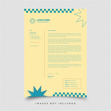 Premium Vector | Letterhead template