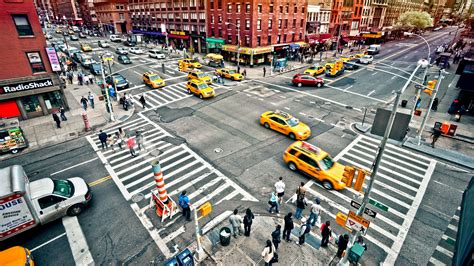 Wallpaper : people, city, street, cityscape, architecture, car, building, road, taxi, New York ...