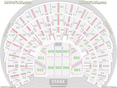 OVO Hydro Arena Glasgow detailed seat numbers seating plan - MapaPlan.com