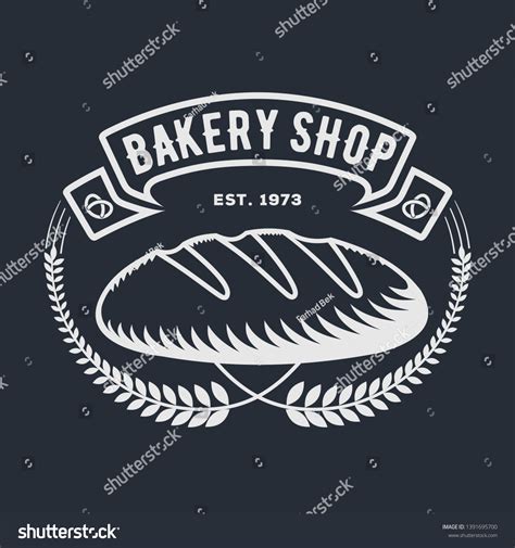 Bakery Bread Shop Logo Emblem Bread Stock Vector (Royalty Free ...