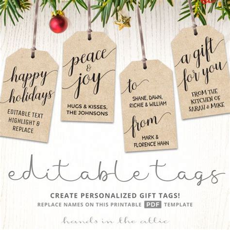 Pin on Printable Gift Tags