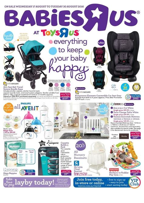 Babies R Us Catalogue 17 - 30 August 2016 - http://olcatalogue.com ...