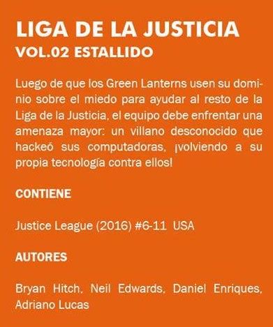 LIGA DE LA JUSTICIA TOMO 02: ESTALLIDO (RENACIMIENTO)