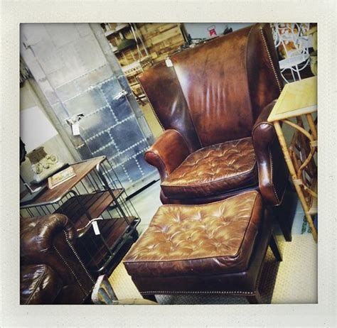 Brown Leather Chair and Ottoman $1395 | Paris on Ponce & Le Maison ...