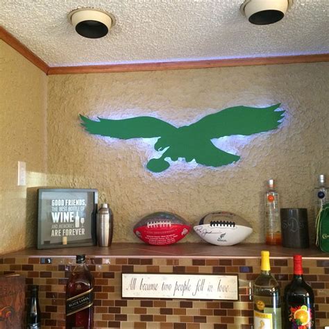 Vintage Eagle Sign #Basementmancavelayout in 2020 | Sports man cave ...